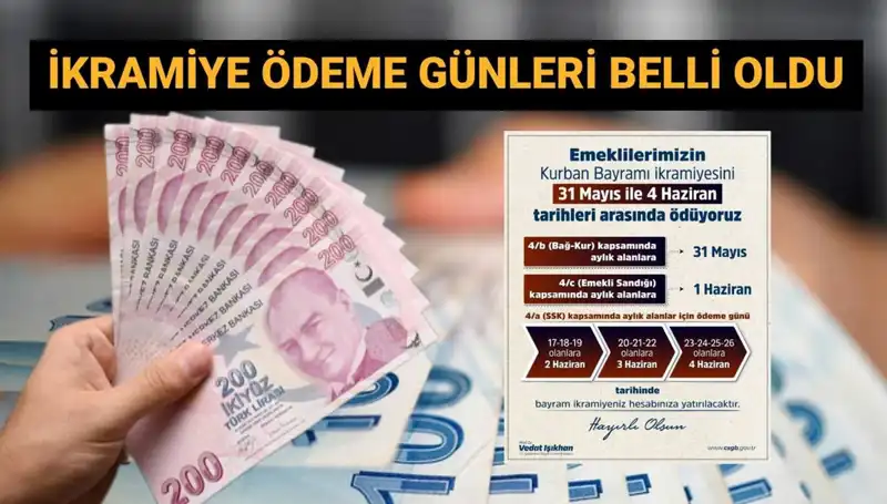 Emekli Bayram İkramiyeleri Hesaplara Geçiyor! Tarihleri Öğrenin