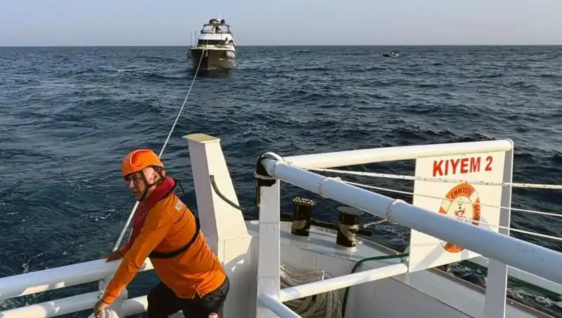 Marmaris Açıklarında Sürüklenen Tekne Dramı: 5 Kişiye Kurtarma Operasyonu